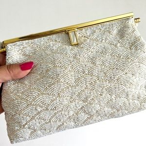VTG Beaded & MOP Handbag